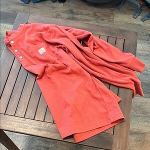 Carhartt Brick Red Henley Shirt